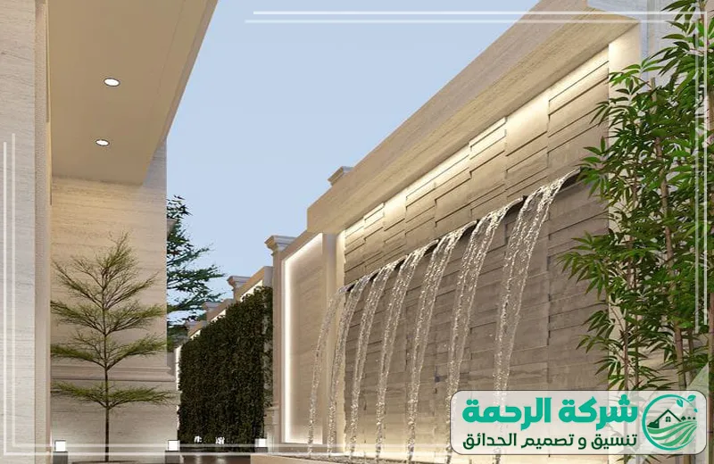 شركة تصميم شلالات حجر طبيعي في عرعر 0559460943 الرحمة يحرص الفني على تصميم شلالات تضيف إحساساً بالفخامة وتعزز جمال الحدائق والمداخل الخارجية.
