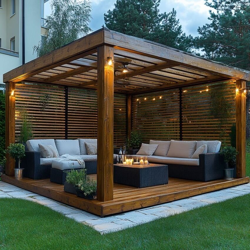 تصميم برجولات حدائق بجدة6