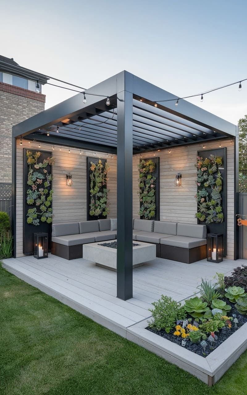 تصميم برجولات حدائق بجدة7