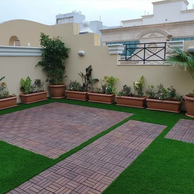 تزيين حوش المنزل بجدة 14 ترتيب الحوش بالعشب