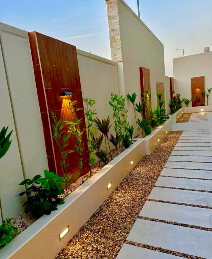 تزيين حوش المنزل بجدة 15 تزيين الحوش بالاشجار