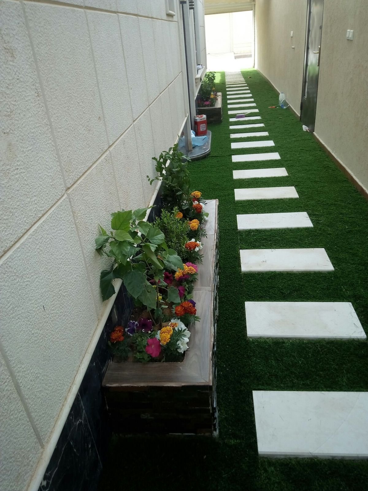 تزيين حوش المنزل بجدة 18 تزيين ممرات الحوش