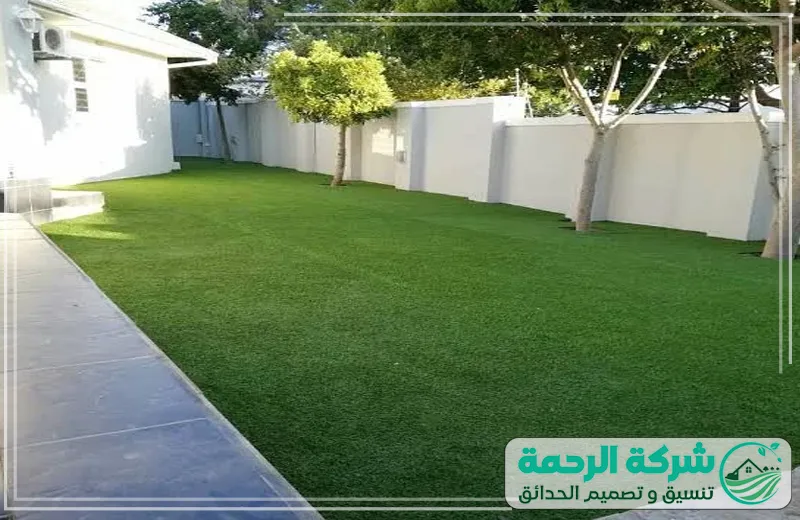 عشب صناعي للحوش بجدة 0559460943 شركة الرحمة حوش منزل بالنجيلة الاصطناعية والأشجار