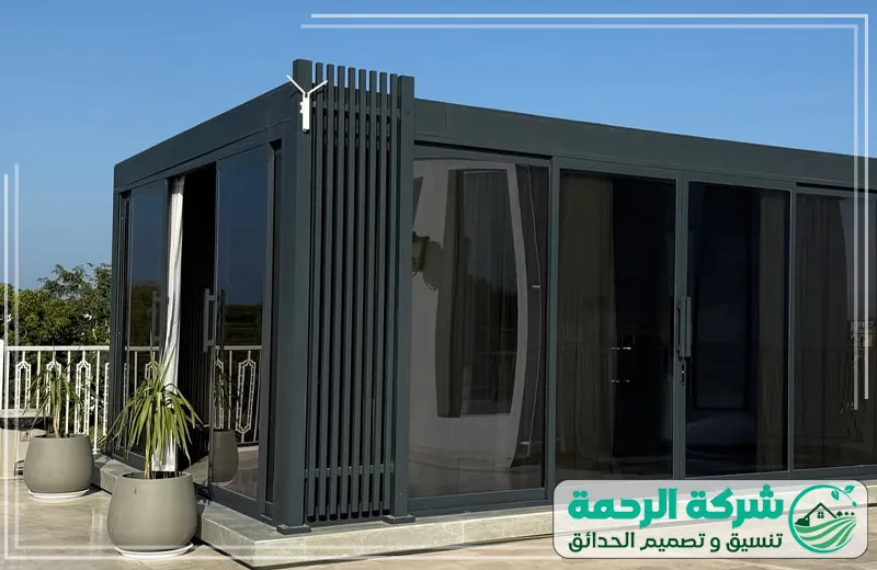 تصميم غرف زجاجية بجدة