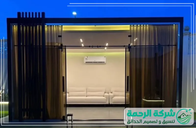 تصميم بيوت زجاجية حديثة وعصرية بجدة، بجودة عالية وخبرة مميزة من شركة الرحمة.