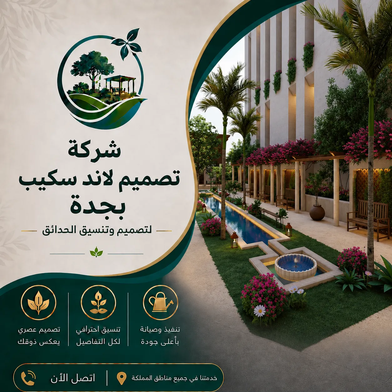 شركة تصميم لاند سكيب بجدة
