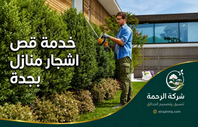خدمة قص أشجار منازل بجدة - شركة الرحمة خدمة قص أشجار منازل بجدة عبر تشذيب الشجيرات المحيطة بالفيلا وتحسين تنسيق الحديقة