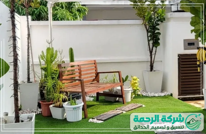 لاند سكيب وتنسيق حدائق جدة 0559460943 شركة الرحمة صورة لجلسة خارجية تم تنظيمها وتنسيقها من شركة الرحمة.