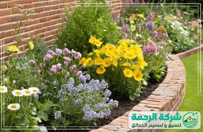 مشاتل ونخيل وزهور بجدة 0559460943 الرحمة حديقة زهور ساحرة مليئة بأجمل الورود، تصميم مميز وجودة عالية من شركة الرحمة.