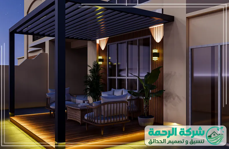 تصميم جلسات ايكيا للحدائق بمكة 0559460943 الرحمة يقوم الفني بترتيب الجلسات الخارجية بعناية لتوفير راحة وجمالية عالية لكل مكان.