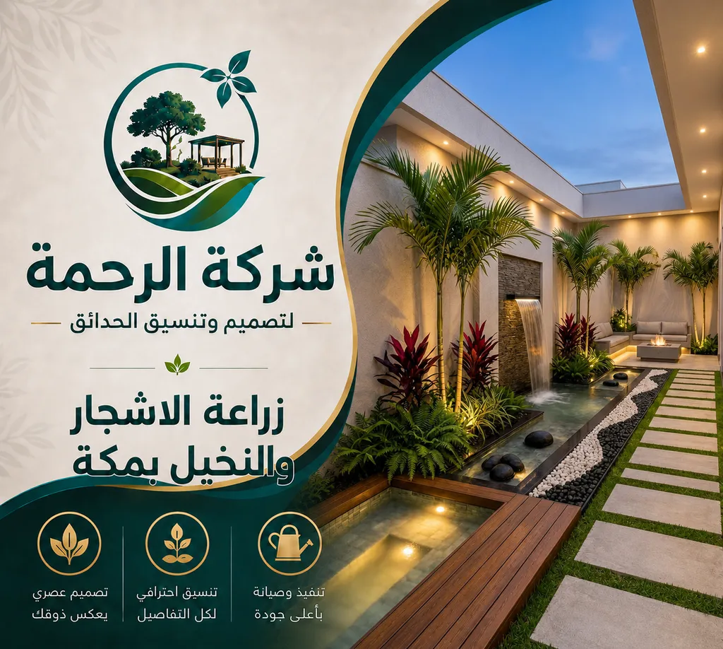 زراعة الاشجار والنخيل بمكة