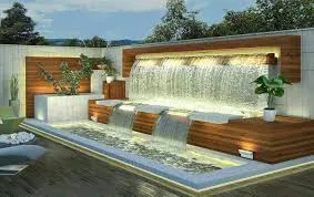 تنفيذ شلالات منتجعات بتصميمات فاخرة تضيف لمسة جمالية مميزة