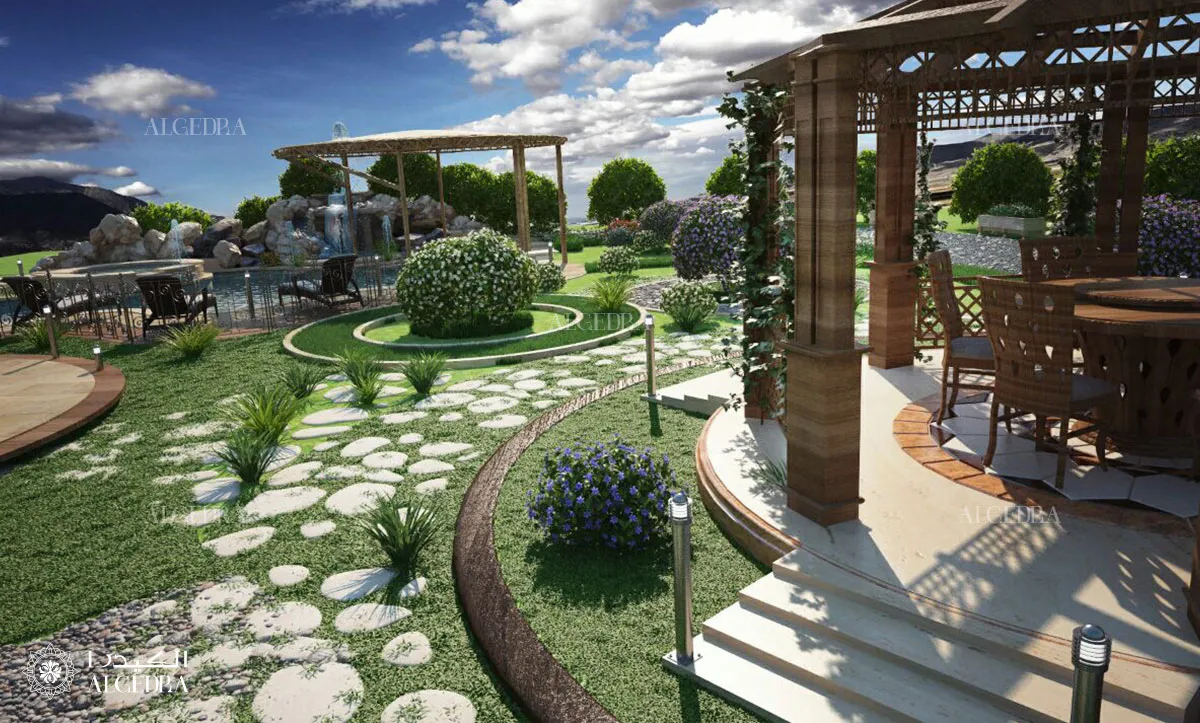 تنسيق حدائق القرى السياحية | تصميم حدائق منتجعات وقرى سياحية باحتراف