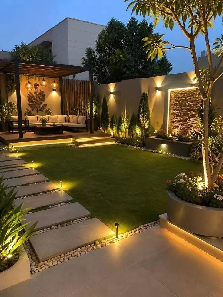 شركة تنسيق حدائق حي الروضة بجدة | تصميم حدائق منزلية وعشب صناعي وشلالات بأفضل الأسعار