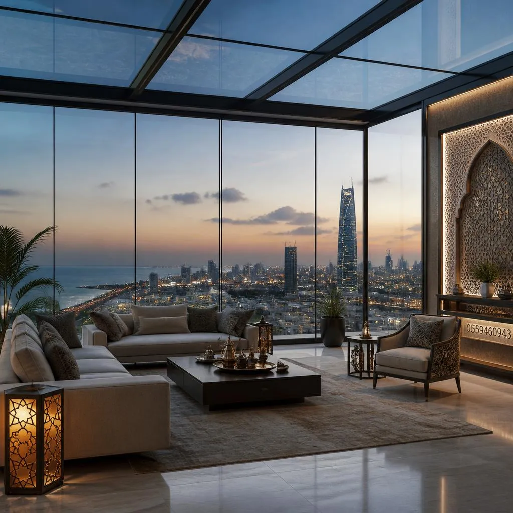 تصميم غرف زجاجية للسطح جدة