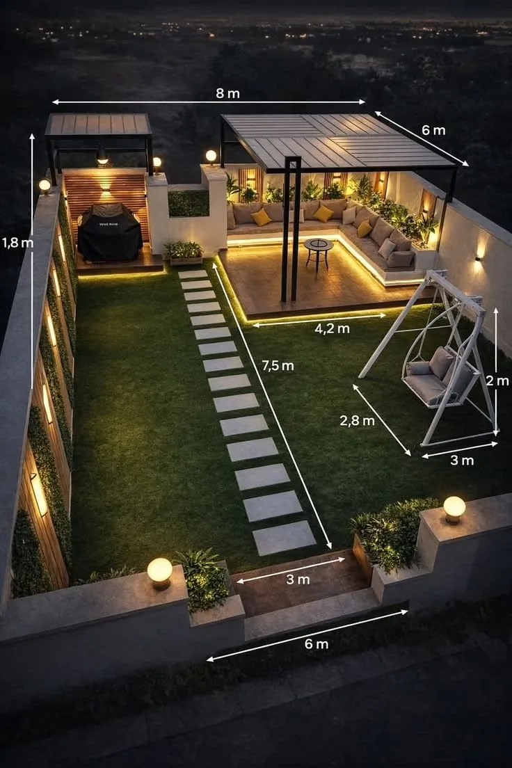 تصميم حدائق منزلية بجدة | شركة الرحمة لتنسيق وتصميم الحدائق بأحدث الأفكار 0559460943